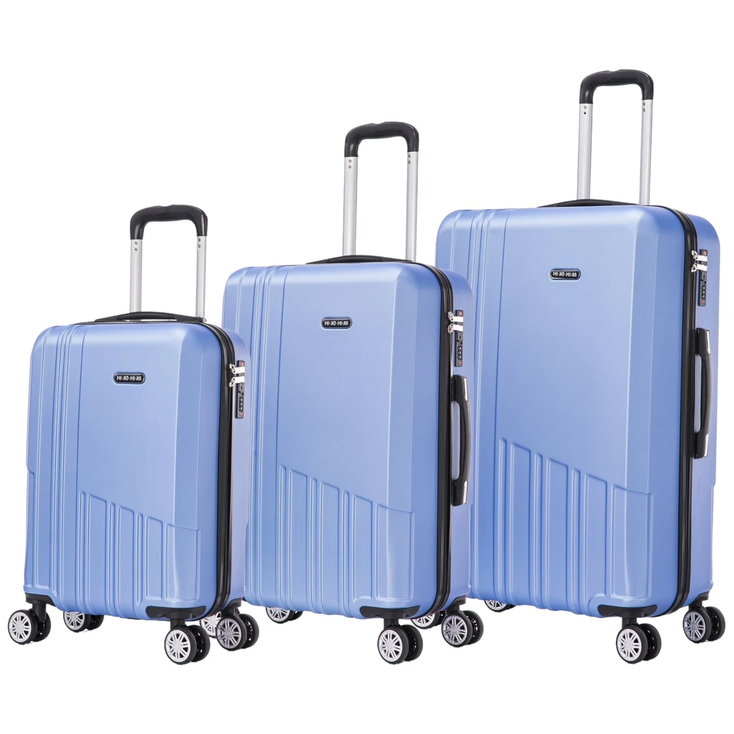 Set of elegant travel suitcases: lightweight abs housing, numeric lock, 4 360 swivel wheels ° , telescopic aluminum handle |   Suitcase set |    Cabin suitcase trolley set (66990 m013 8001 8002 8008 6020 d1)
