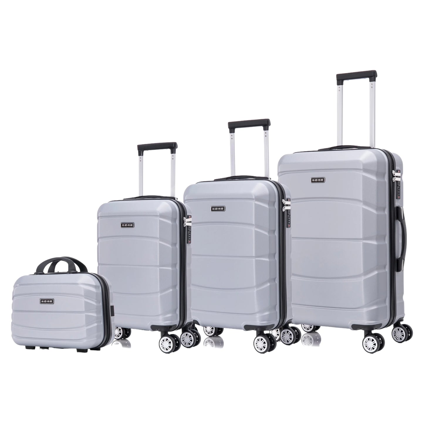 Set of elegant travel suitcases: lightweight abs housing, numeric lock, 4 360 swivel wheels ° , telescopic aluminum handle |   Suitcase set |    Cabin suitcase trolley set (66990 m013 8001 8002 8008 6020 d1)
