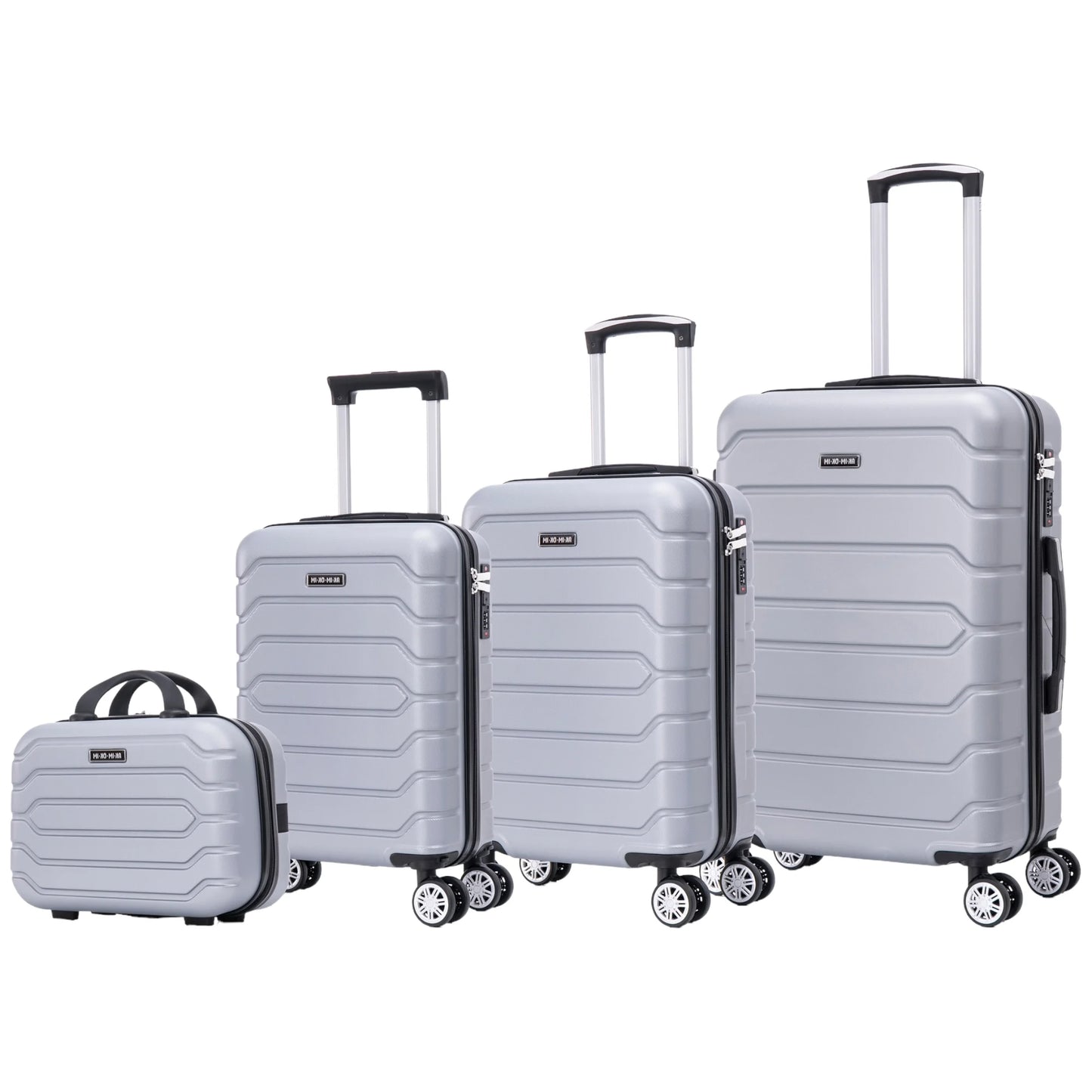 Set of elegant travel suitcases: lightweight abs housing, numeric lock, 4 360 swivel wheels ° , telescopic aluminum handle |   Suitcase set |    Cabin suitcase trolley set (66990 m013 8001 8002 8008 6020 d1)