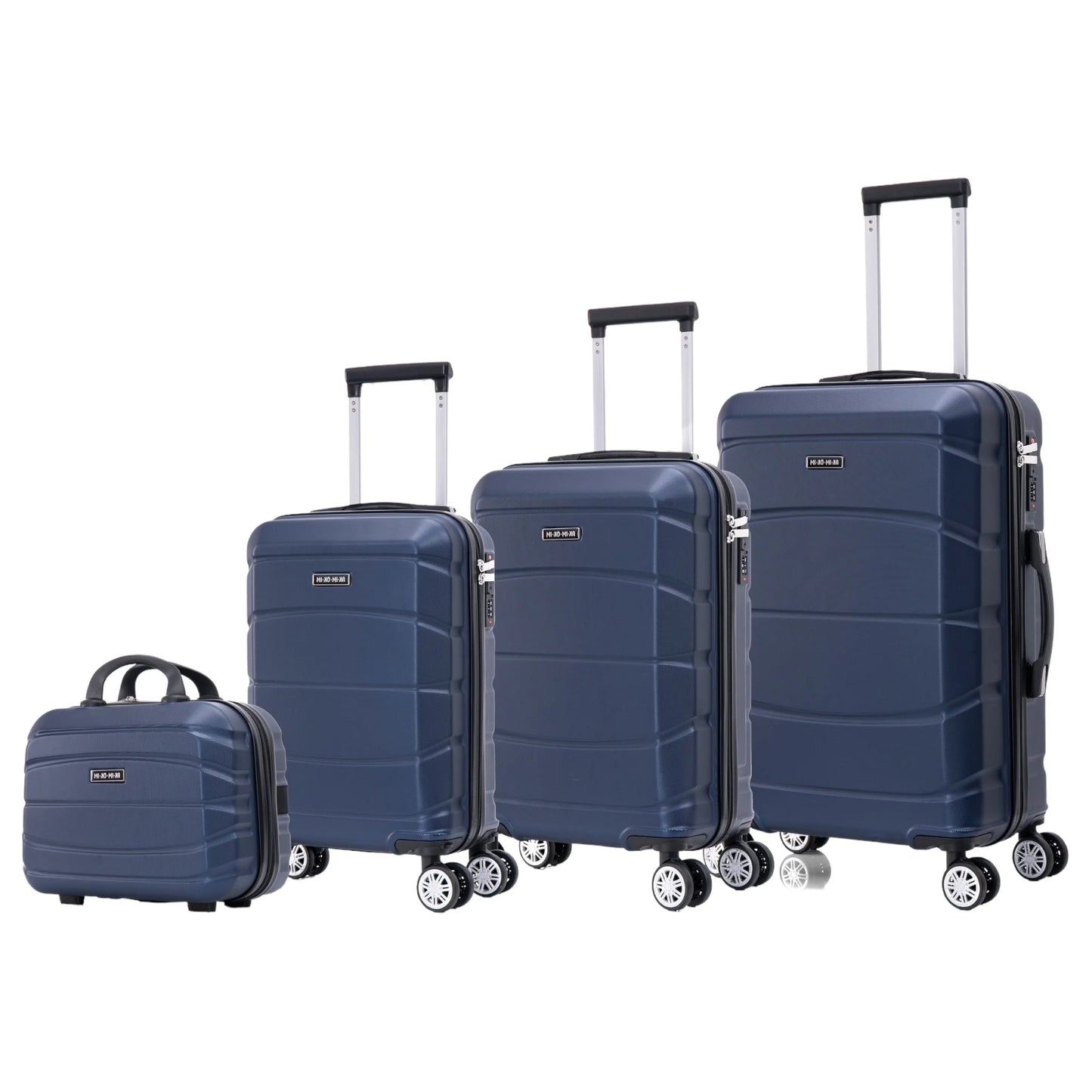 Set of elegant travel suitcases: lightweight abs housing, numeric lock, 4 360 swivel wheels ° , telescopic aluminum handle |   Suitcase set |    Cabin suitcase trolley set (66990 m013 8001 8002 8008 6020 d1)