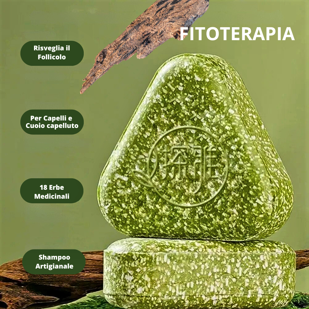 Shampoo Solido Fitoterapico alle 18 Erbe Medicinali