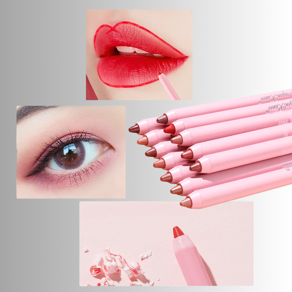 Lipliner Coreano in 12 Tonalità