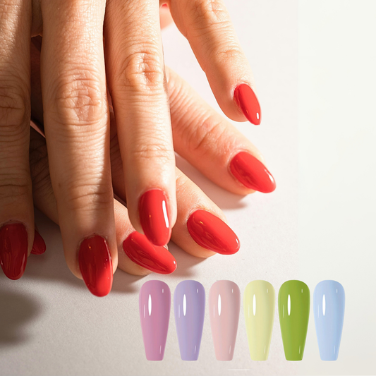 Set di 6 Smalti Gel Professionali per unghie