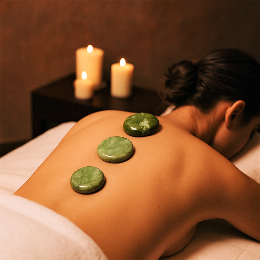 Pietre per Massaggio caldo/freddo in Giada Naturale