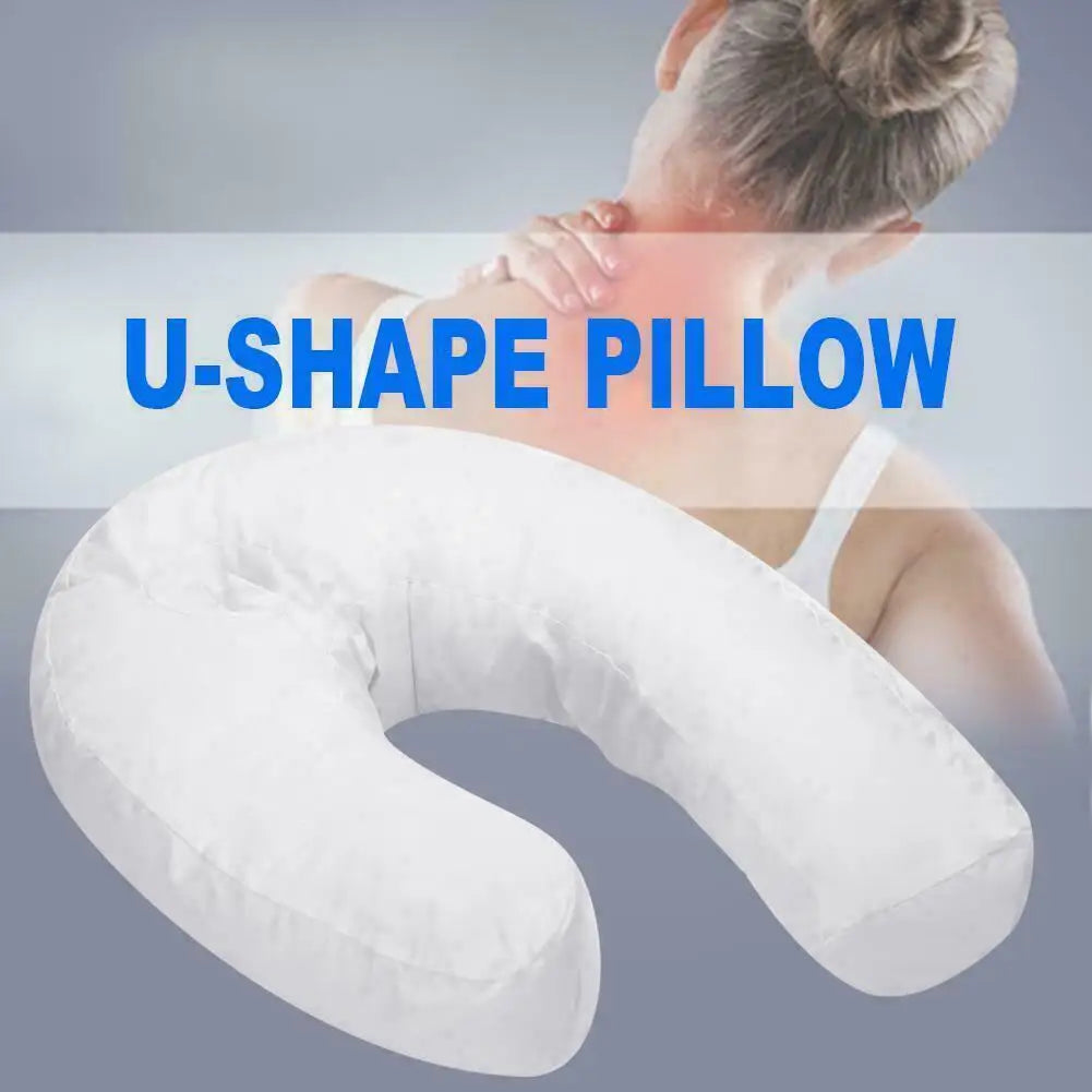 U-Shaped Side Sleepers Pillow Neck Back Pain Relieve Health Cushion Spine Protection Pillow Side Pillow Inflatable Leg Pillow