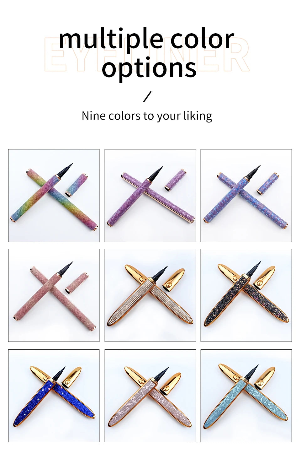 RED SIREN Lash Glue Pen Wholesale Black Liquid Eyeliner Glue Pen  Magnetic Eyeliner Private Label Cosmetics Eye Liner