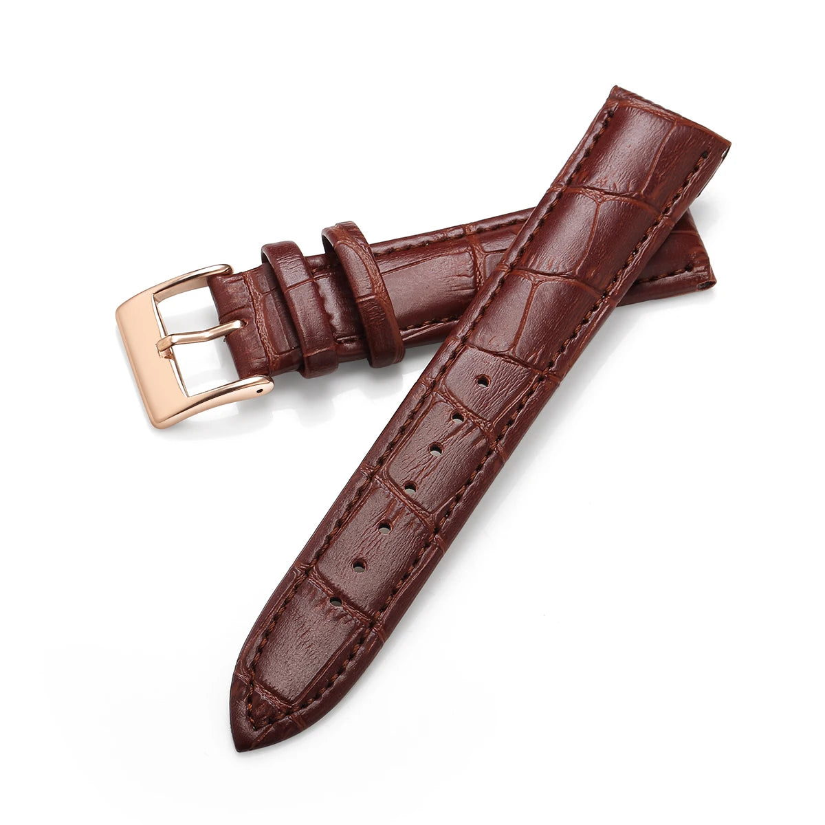 Cinturini per Orologio in Fiore di Pelle di Vitellino con Accessori