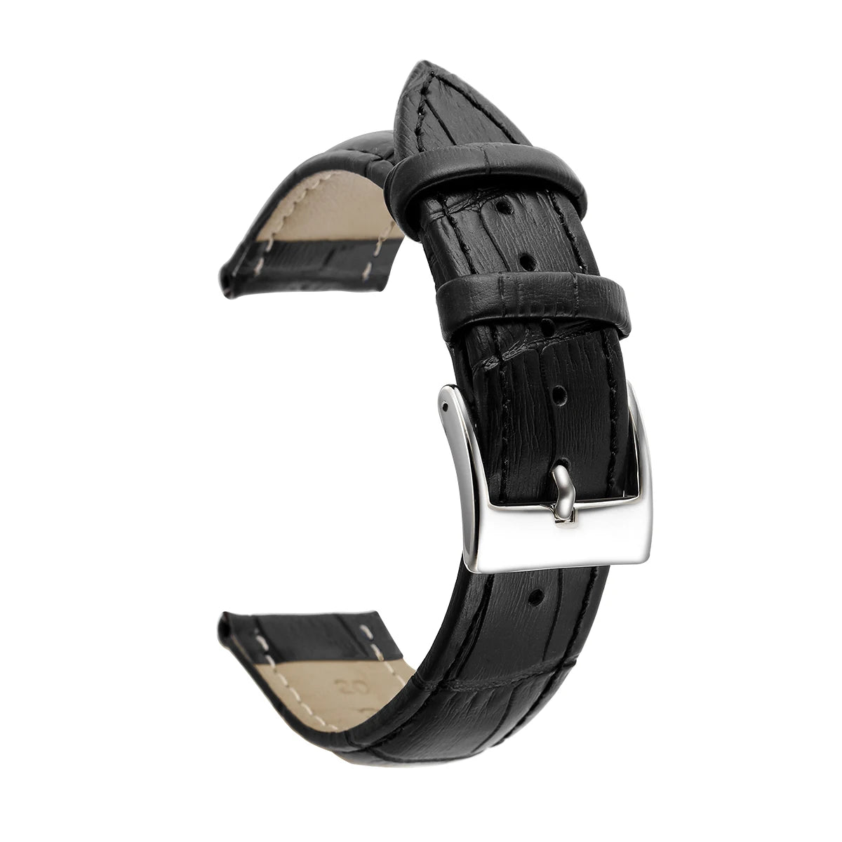 Cinturini per Orologio in Fiore di Pelle di Vitellino con Accessori