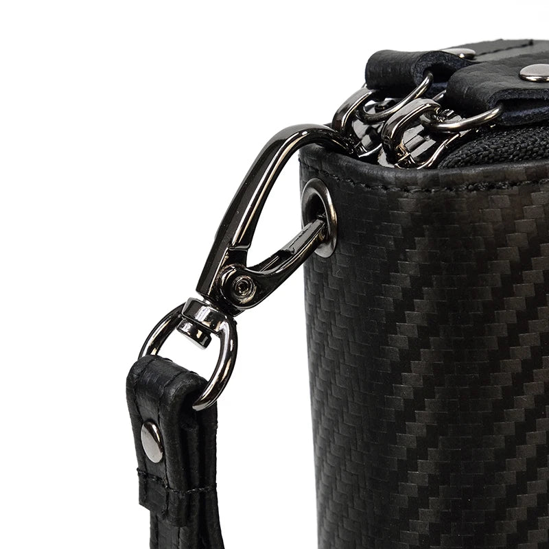 Men's crazy horse Leather long wallet Zip around genuine leather wallet Phone case purse with coin pocket 4 interlayer pocket