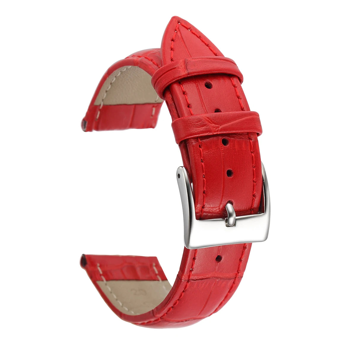 Cinturini per Orologio in Fiore di Pelle di Vitellino con Accessori
