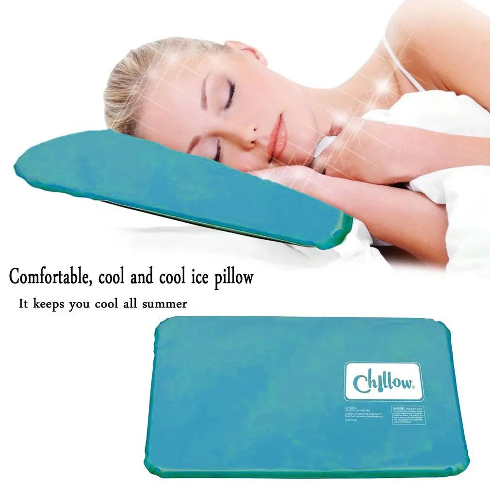 Summer Cooling Ice Pillow Cooling Insert Pad Mat Sleeping Therapy Relax Muscle Therapy Chillow Ice Pillow