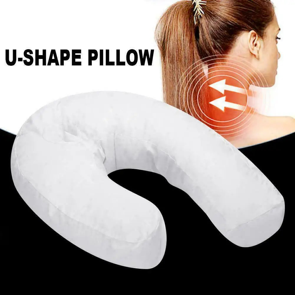 U-Shaped Side Sleepers Pillow Neck Back Pain Relieve Health Cushion Spine Protection Pillow Side Pillow Inflatable Leg Pillow