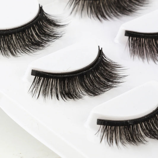 Set di 3 Paia di Extension Ciglia Magnetiche con Eyeliner e Pinzetta