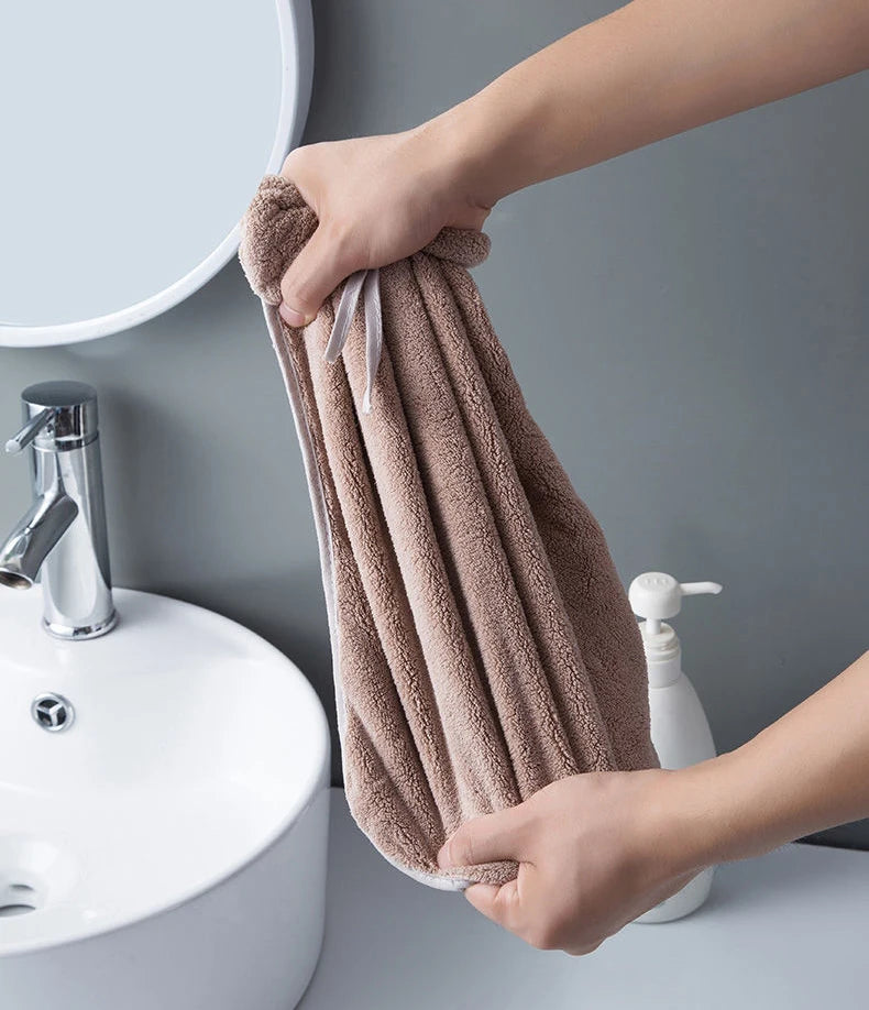 Bowknot Hand Towels for Kitchen Bathroom Coral Velvet Microfiber Soft Quick Dry Absorbent Cleaning Cloths Home Sauna Terry Towel