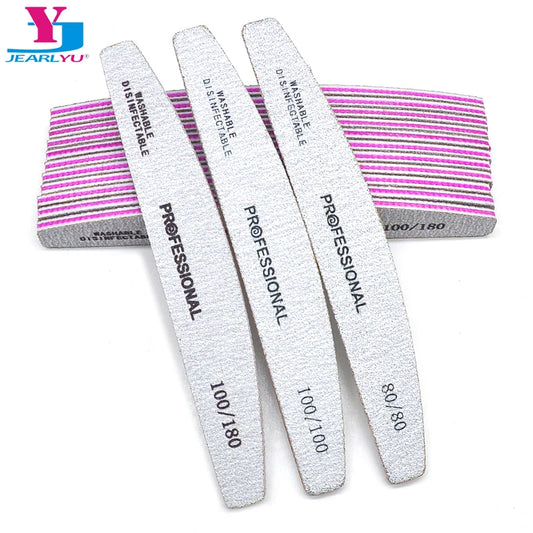 5/10 Pcs Professional Nail Files For Manicure Grey Boat Nails Polish File 80 100 180 240 Emery Board Strong Sandpaper Nails File