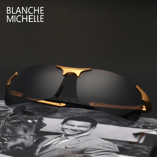 Gafas de sol "Blanche Michelle" en aluminio y magnesio y lentes polarizadas