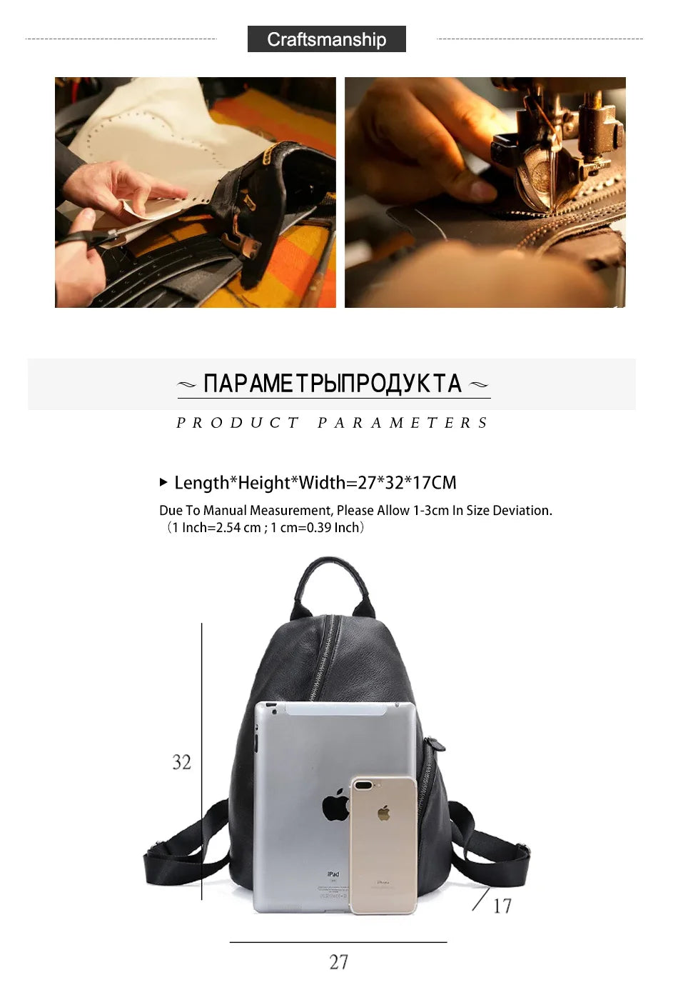 Zency Women's Genuine Leather Anti-theft Backpack Black Lady Knapsack High Quality Zipper Buckle Rusksack 2024 New Back Beige