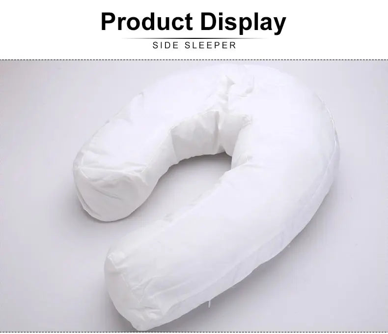 U-Shaped Side Sleepers Pillow Neck Back Pain Relieve Health Cushion Spine Protection Pillow Side Pillow Inflatable Leg Pillow