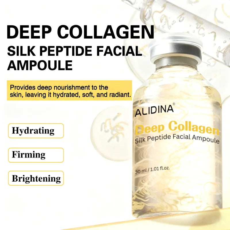R Silk Peptide Intensive Lifting Ampoule Deep Collagen Silk Peptide Facial Ampoule Anti-aging Serum for Skin Tightening&Firming