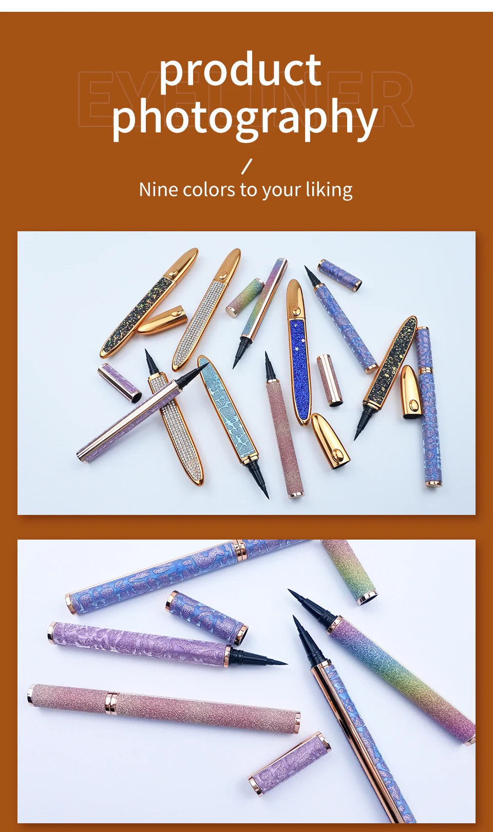 RED SIREN Lash Glue Pen Wholesale Black Liquid Eyeliner Glue Pen  Magnetic Eyeliner Private Label Cosmetics Eye Liner