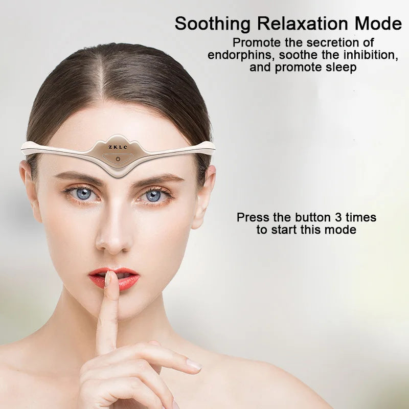 Queen Crown Smart Sleep Instrument Sleeping Aid Electric Head Massager Migraine Relief Relaxing Pulse Therapy Deep Sleep Tool