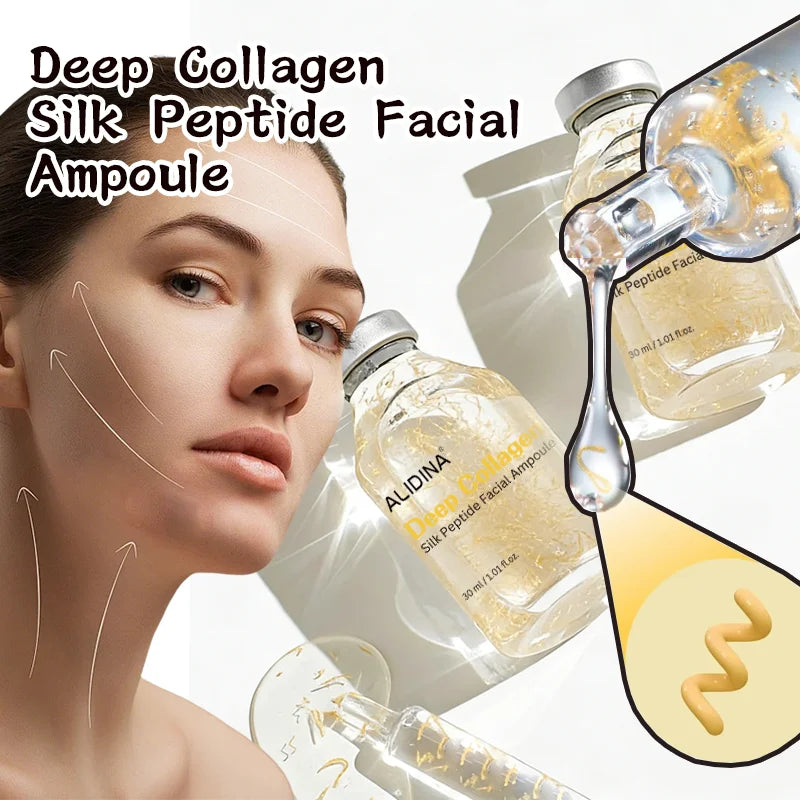 R Silk Peptide Intensive Lifting Ampoule Deep Collagen Silk Peptide Facial Ampoule Anti-aging Serum for Skin Tightening&Firming