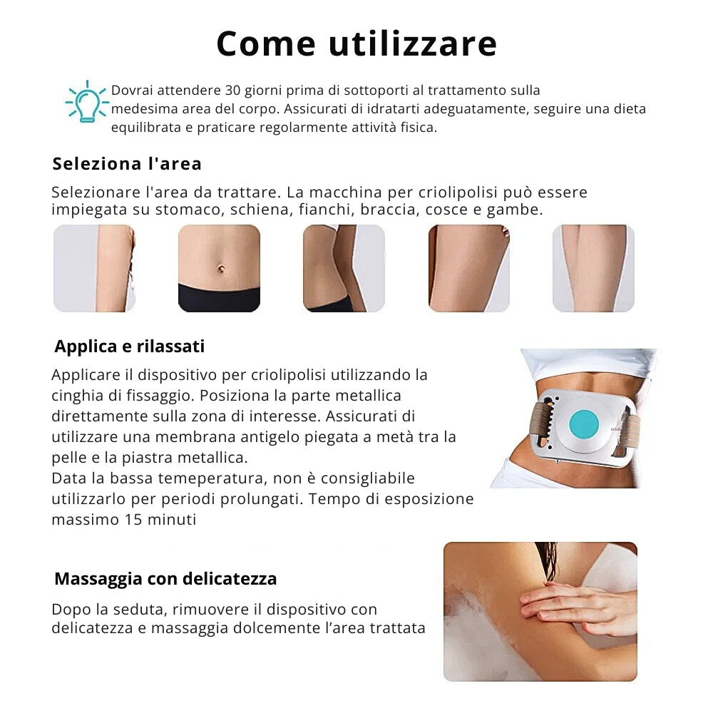 Dispositivo Professionale per Criolipolisi Dimagrante e Anti Cellulite