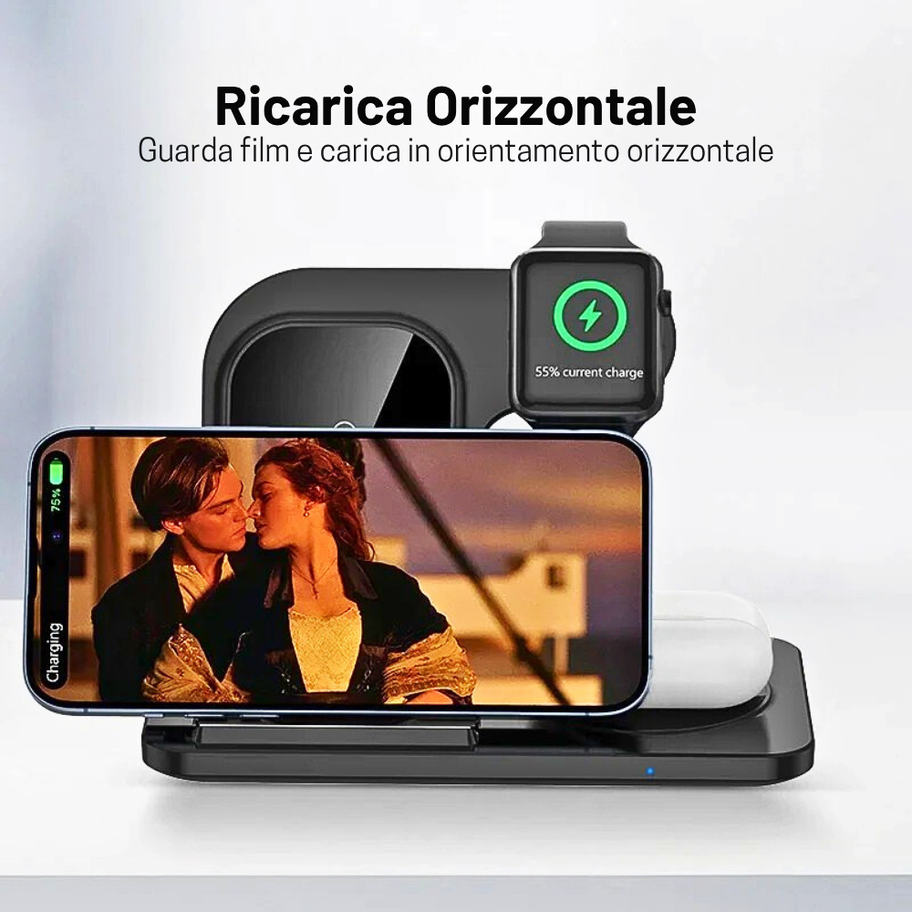 Stazione di Ricarica Wireless da 300W per dispositivi Apple
