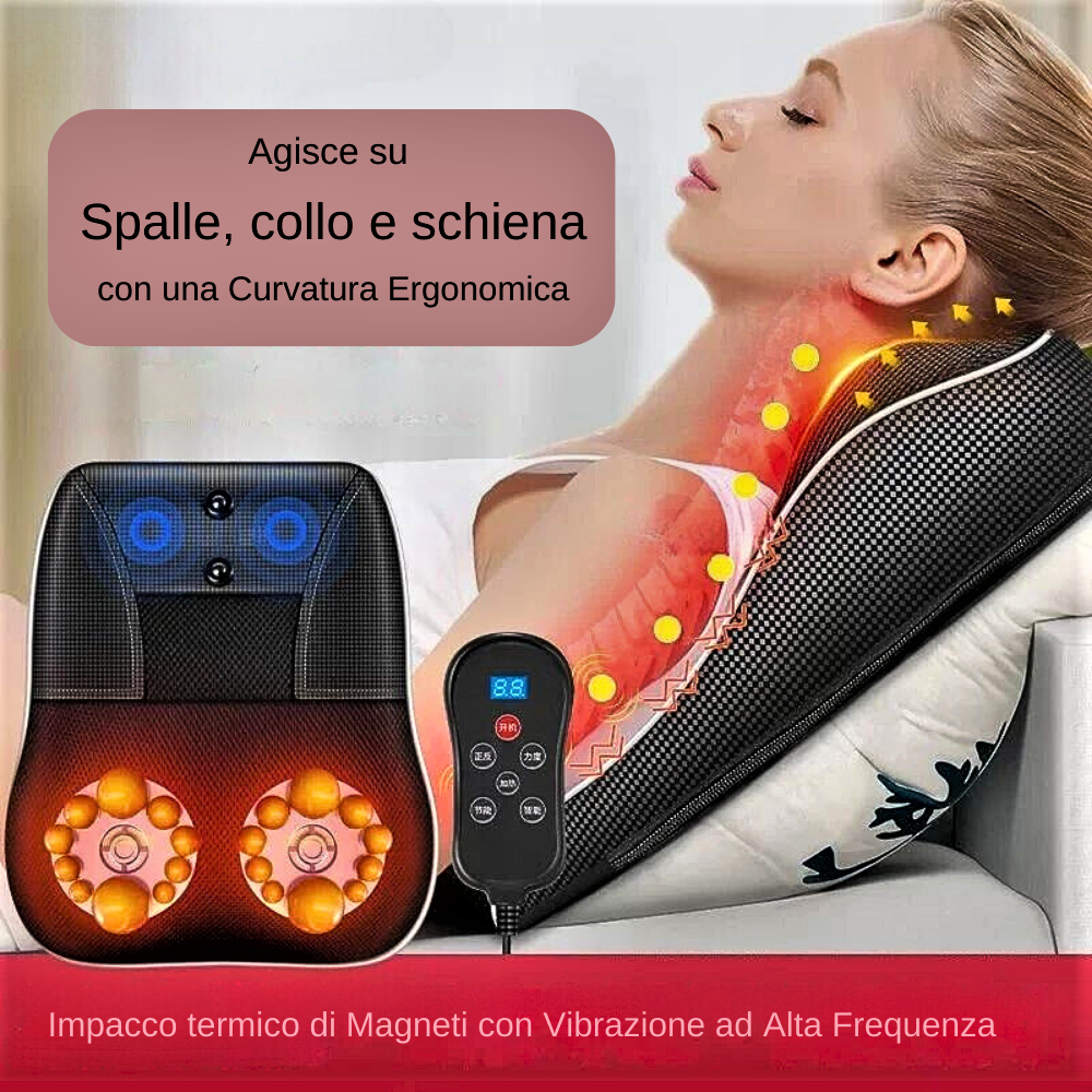 Massaggiatore Professionale Shiatsu con Infrarossi e Assenzio