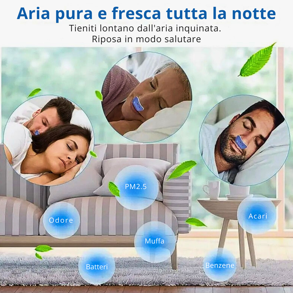 Dispositivo Antirussamento e Anti-Apnee Notturne