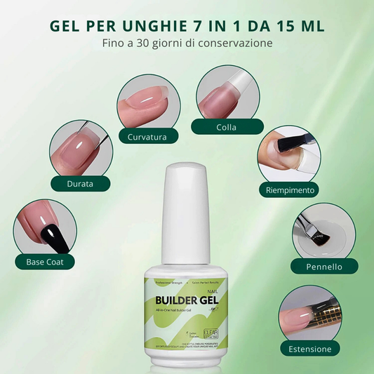 Gel Ricostruzione Unghie Professionale 7 in 1