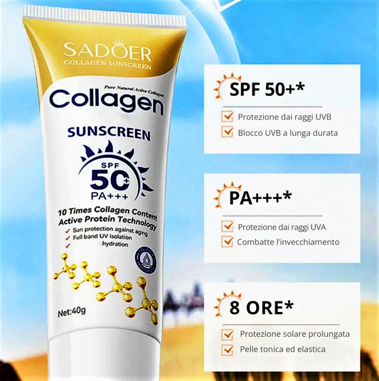 Crema Solare al Collagene Protezione 50