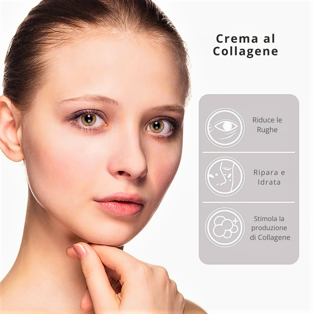Crema Viso al Collagene, Acido Ialuronico, Ceramide e Vitamina E