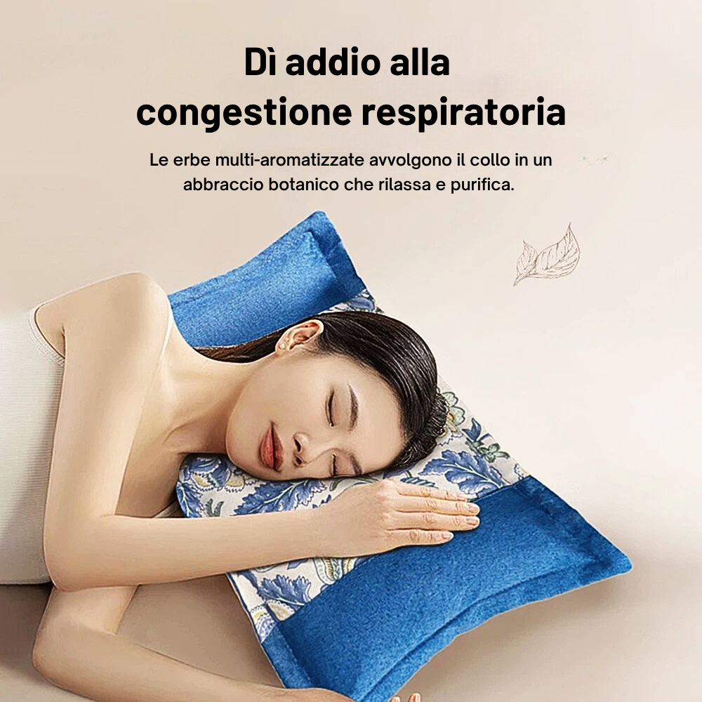 Cuscino Fitoterapico per il Benessere Respiratorio alle 12 Erbe