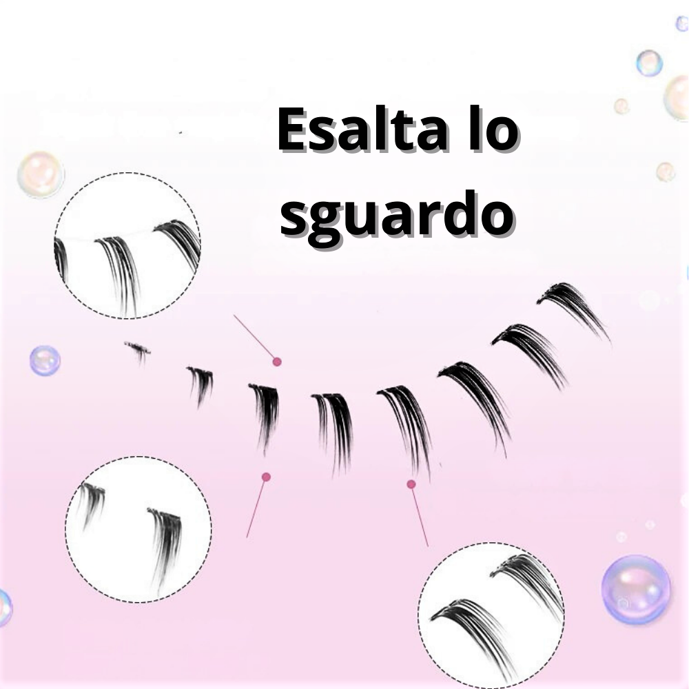 Set di 10 Paia di Extension Ciglia Inferiori