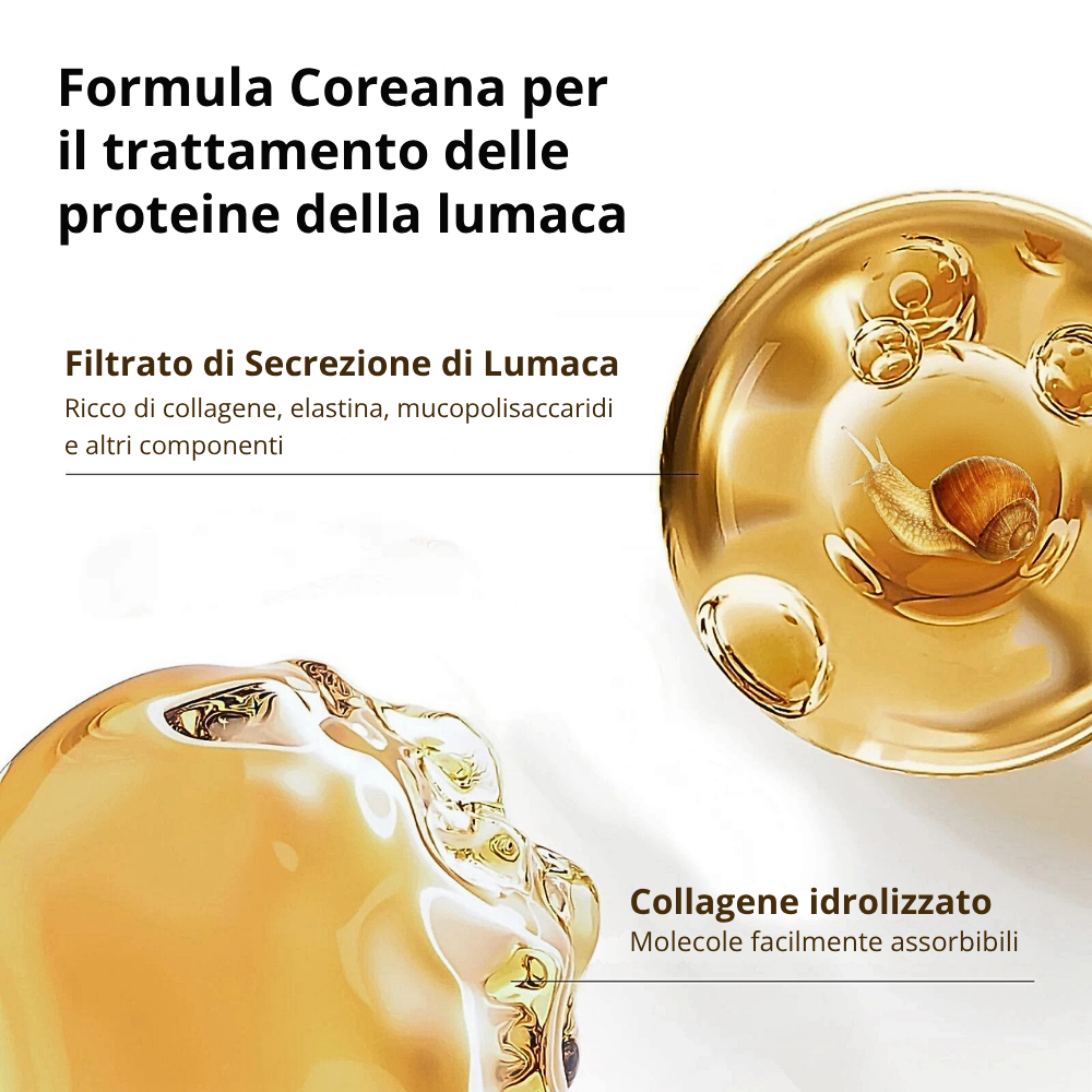 Maschera al Collagene di Bava di Lumaca e Acido Ialuronico
