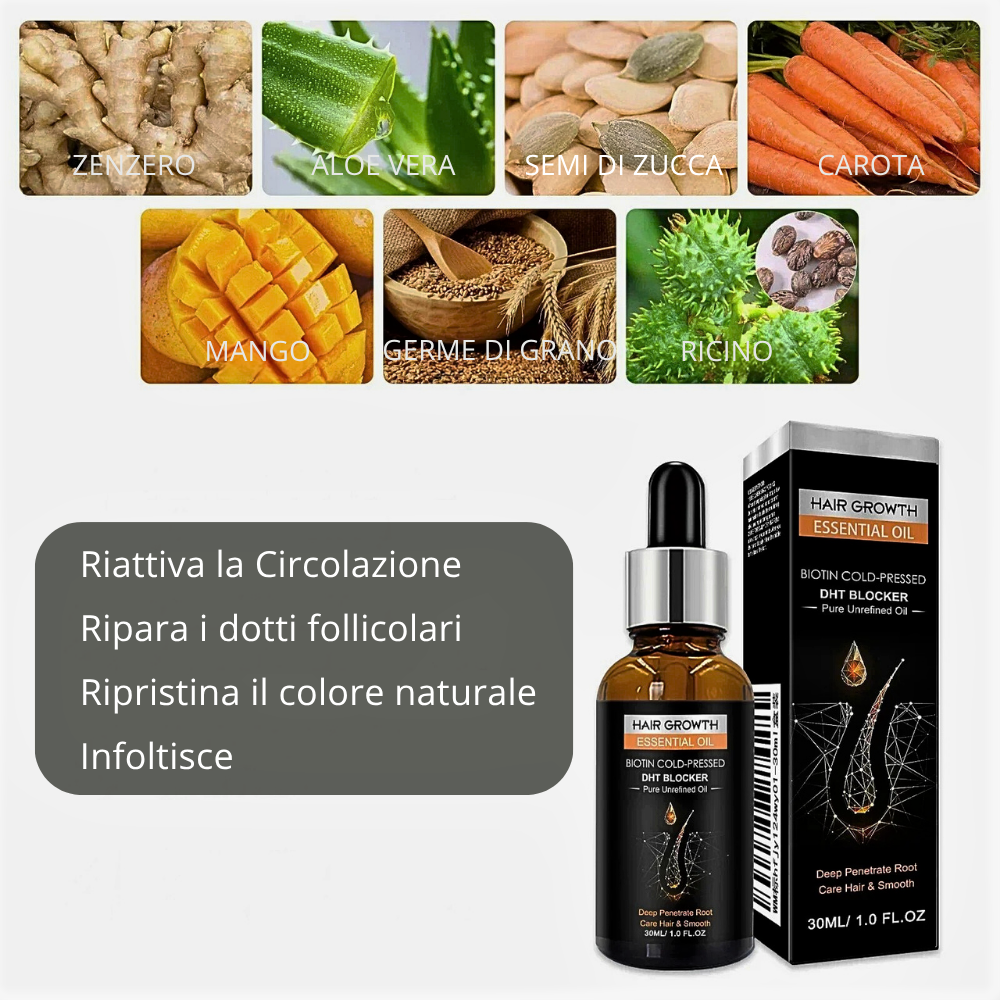 Siero Tricologico agli Oli Essenziali Vegetali