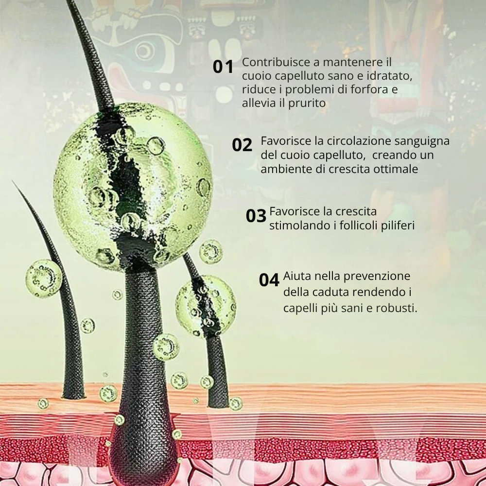 Siero Ayurvedico Anti Caduta e Ricrescita