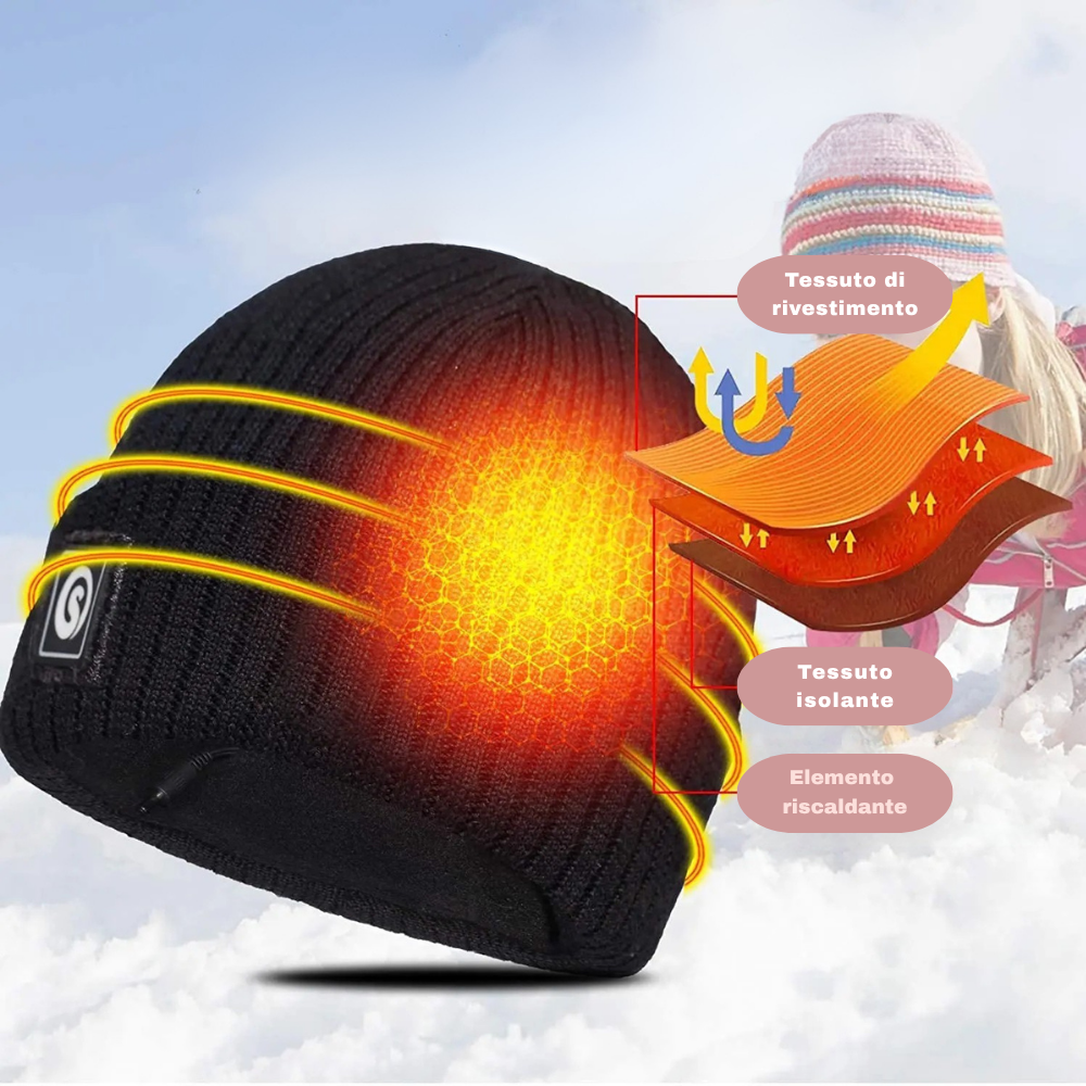 Cappello con Riscaldamento USB