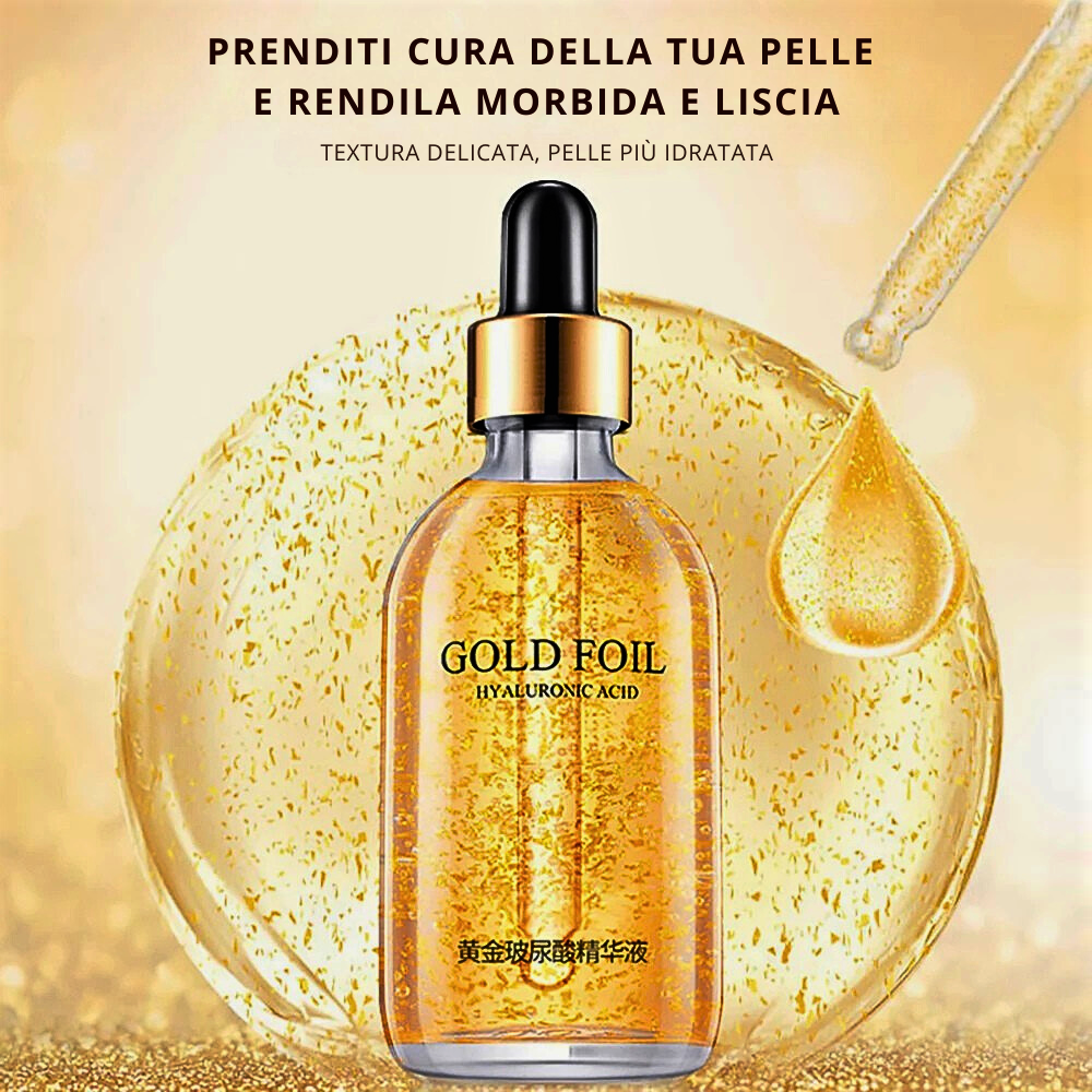Siero Anti Age con Oro 24KT e Principi Attivi