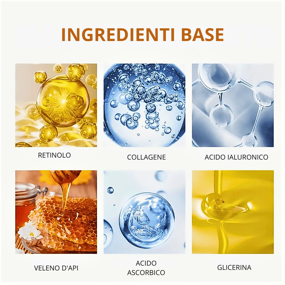 Crema Viso Anti Age al Collagene e Veleno d'Api
