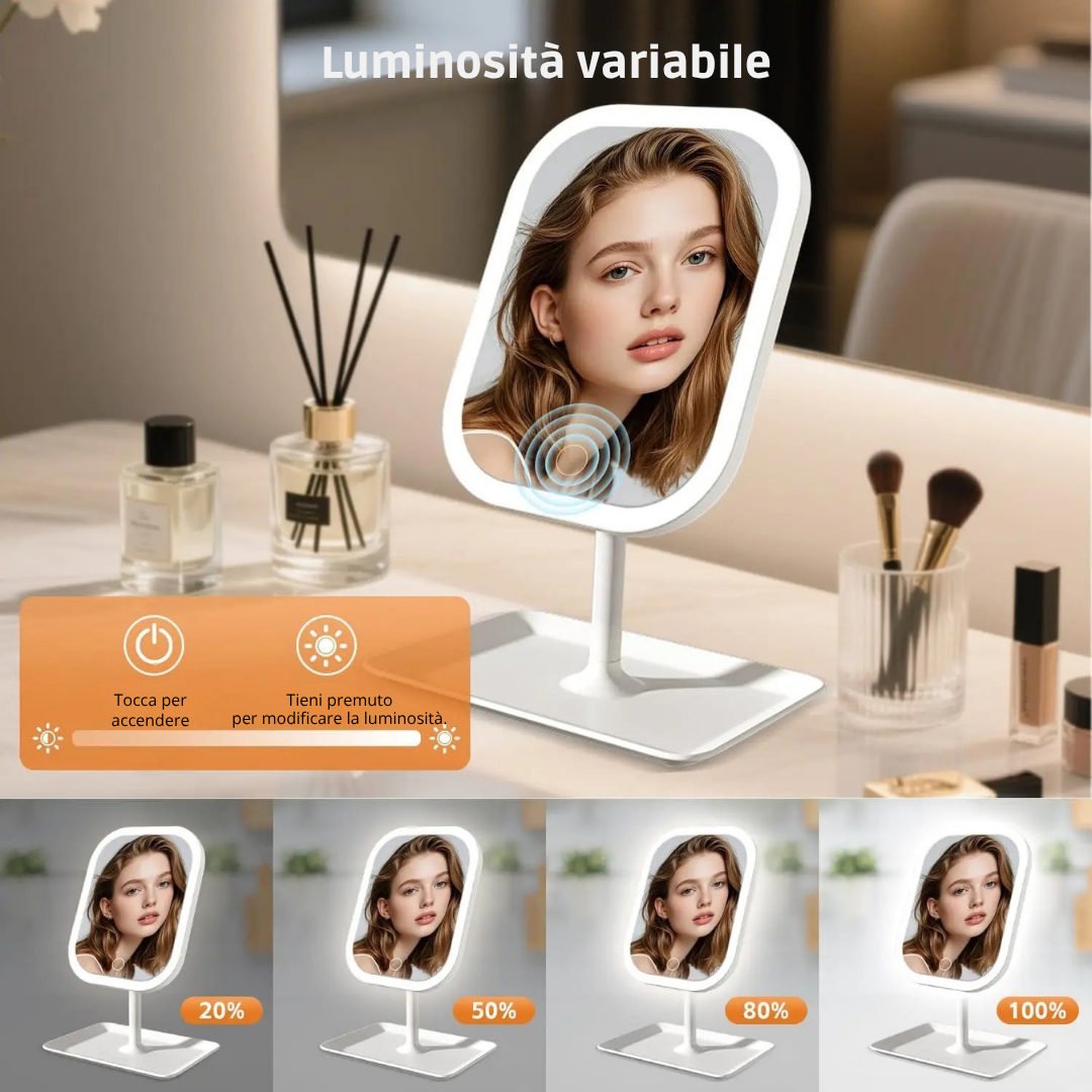 Specchio Make Up da Tavolo Illuminato