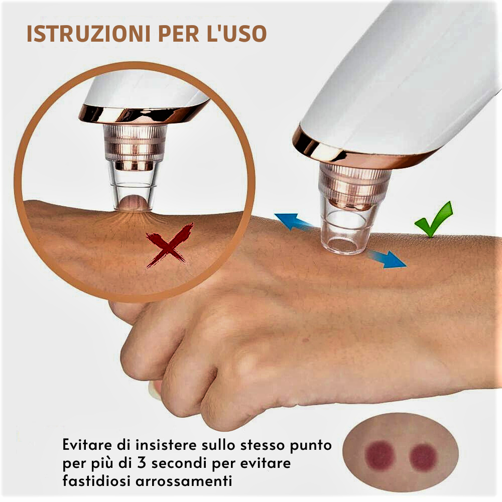 Dispositivo Aspirante per una Pulizia Profonda della Pelle