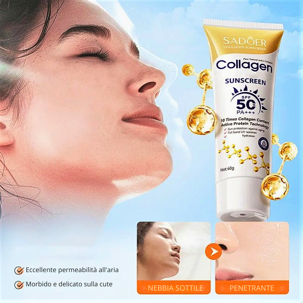 Crema Solare al Collagene Protezione 50