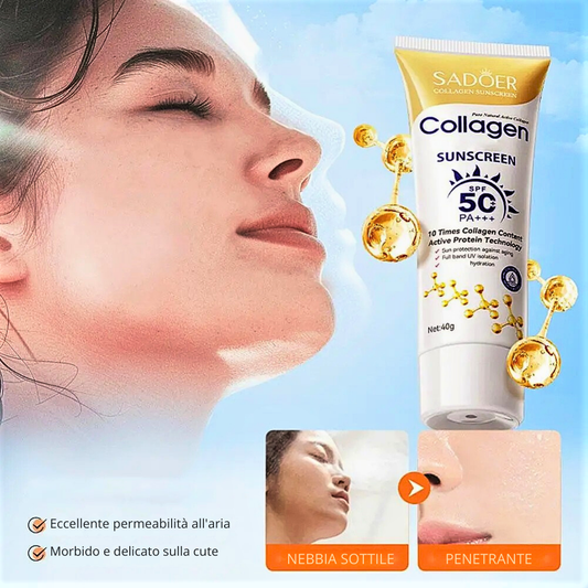 Crema Solare al Collagene Protezione 50