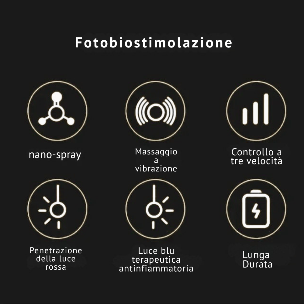 Spazzola per Fotobiostimolazione 3 in 1