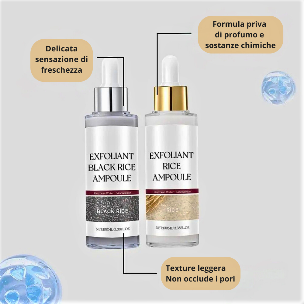 Siero Viso Esfoliante all'estratto di Riso e Niacinamide