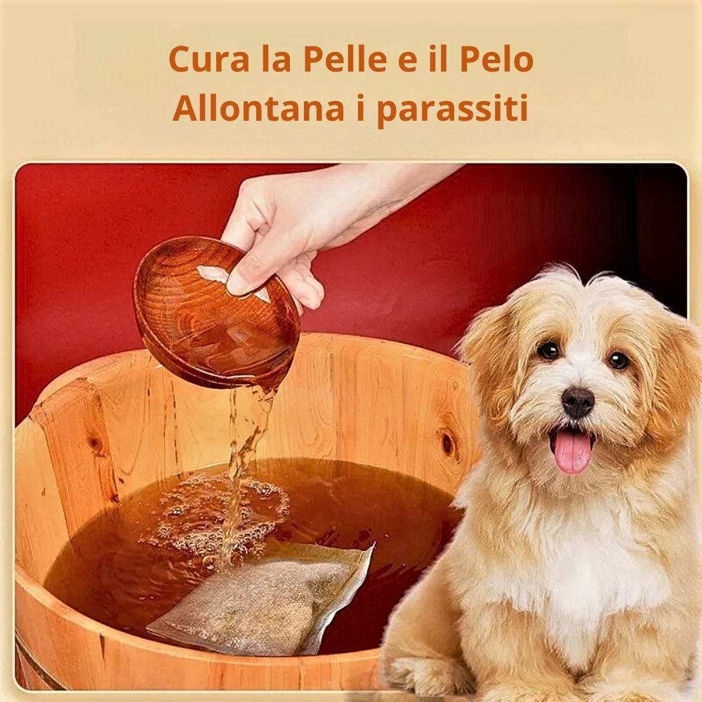 Composto Fitoterapico per la Pulizia e la Salute di Cani e Gatti