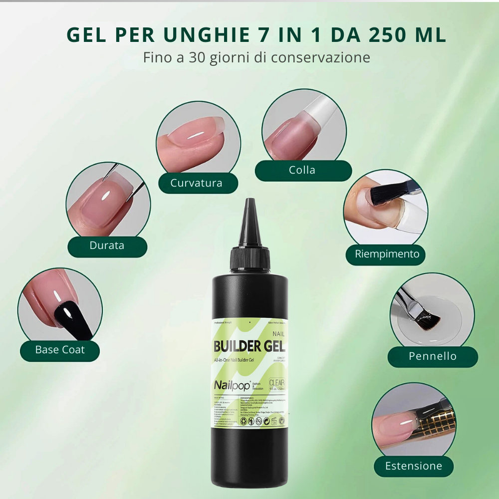Gel Ricostruzione Unghie Professionale 7 in 1