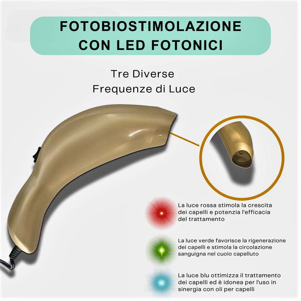 Fotobiostimolazione a LED Fotonici per Capelli